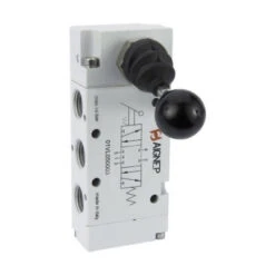 01VL07OC03N By AIGNEP | 01V Series | Pneumatic Valve | 5/3 Lever/Spring Centered Open Center | 1/4" NPTF Ports