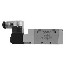 01VS03NO05N0502 By AIGNEP | 01V Control Valves Series | 3/2 Normally Open Single Solenoid Pilot/Spring Return 1/2" NPTF | 110V AC/5VA Coil | LED Con