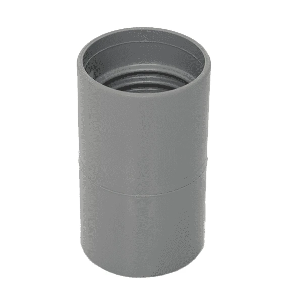 03100240 (DC240) By Flexaust | Double Threaded Connector | 1.5" Hose ID | Gray 1 03100240 (DC240) By Flexaust | Double Threaded Connector | 1.5" Hose ID | Gray