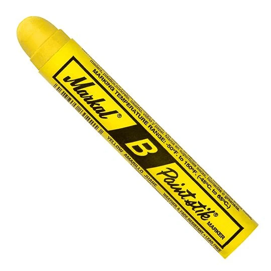 080221 By Markal | B Paintstik | Standard Size 11/16" X 4-3/4" | Yellow 1 080221 By Markal | B Paintstik | Standard Size 11/16" X 4-3/4" | Yellow