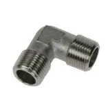 0914 00 27 By Parker | Legris Stud Fitting | 3/4" Male BSPT Thread X 3/4" Male BSPT Thread | 90° Elbow | Nickel-Plated Brass | Pack Of 10
