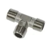 0927 00 17 By Parker | Legris Stud Fitting | 3/8" Male BSPT Equal Thread | 51 Mm Length | Tee | Nickel-Plated Brass | Pack Of 10
