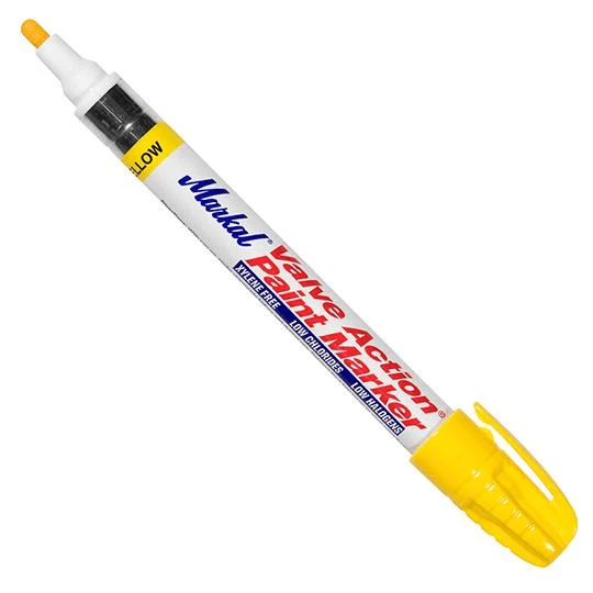 096811 By Markal | Valve Action Paint Marker | 1/8" (3 Mm) Mark Size | Yellow (Display Box) 1 096811 By Markal | Valve Action Paint Marker | 1/8" (3 Mm) Mark Size | Yellow (Display Box)