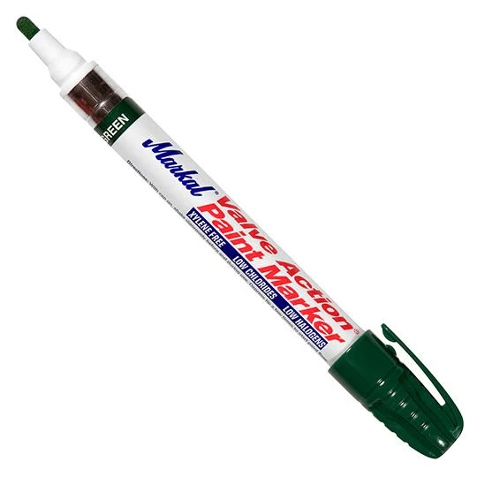 096826 By Markal | Valve Action Paint Marker | 1/8" (3 Mm) Mark Size | Green | Case Of 48 1 096826 By Markal | Valve Action Paint Marker | 1/8" (3 Mm) Mark Size | Green | Case Of 48