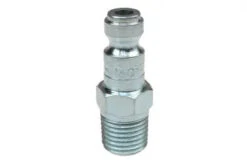 1608 By Coilhose | Coilflow™ Automotive Tru-Flate Interchange Connector | Manual | 1/4" Body Size | 3/8" Hose Barb | Straight | Plated Steel (Type 16)