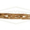J125 By Dixon Valve | Cam & Groove | Sash Chain With Pull Rings | 4-1/2" Length | Brass