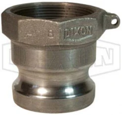300-A-MI By Dixon Valve | Cam & Groove Adapter | Type A | 3" Adapter X 3" Female NPT | Unplated Malleable Iron