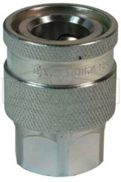 4EAF4 By Dixon Valve | Hydraulic Quick Disconnect Coupling | EA-Series | 1/2" Female NPTF X 1/2" Water-Blast Interchange | Socket | Nitrile Seal | Steel