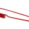 PRE14-10A-TR By Coilhose | Flexeel® Reinforced Coiled Air Hose | 1/4" Hose ID X 3/8" Hose OD | 1/4" Male NPT Rigid & Swivel Reusable Fittings | Transparent Red | Polyurethane | 10ft