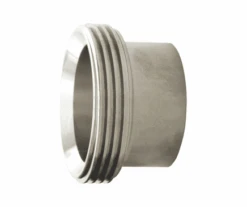 15A-G300 Dixon Valve 304 Stainless Steel Sanitary Long Threaded Bevel Seat Weld Ferrule - 3" Tube OD