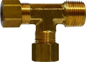 18277 (18-277) By Midland | Compression Fitting | Forged Male | 5/16" Tube OD X 1/4" Male NPTF | Tee | Brass 1 18277 (18-277) By Midland | Compression Fitting | Forged Male | 5/16" Tube OD X 1/4" Male NPTF | Tee | Brass