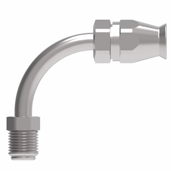 190950-5-6S Aeroquip By Danfoss | Male SAE Inverted Flare 90° Elbow Super Gem PTFE Reusable Hose Fitting | -05 Male SAE Inverted Flare X -06 Reusable Hose End | Steel 2 190950-5-6S Aeroquip By Danfoss | Male SAE Inverted Flare 90° Elbow Super Gem PTFE Reusable Hose Fitting | -05 Male SAE Inverted Flare X -06 Reusable Hose End | Steel - Image 2