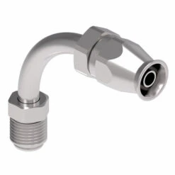 190950-5S Aeroquip By Danfoss | Male SAE Inverted Flare 90° Elbow Super Gem PTFE Reusable Hose Fitting | -05 Male SAE Inverted Flare X -05 Reusable Hose End | Steel -Hose Ware House 190950 Danfoss Aeroquip Reusable Fitting 3