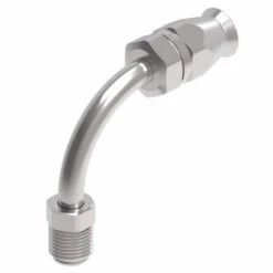 190950-5-6S Aeroquip By Danfoss | Male SAE Inverted Flare 90° Elbow Super Gem PTFE Reusable Hose Fitting | -05 Male SAE Inverted Flare X -06 Reusable Hose End | Steel