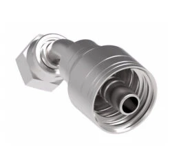 1AA12FRA16 Aeroquip By Danfoss | 1 & 2 Wire TTC Female ORS Swivel 45° Elbow (FRA) Crimp Fitting | -12 Female O-Ring Face Seal Swivel  x -16 Hose Barb | Steel -Hose Ware House 1AA FRA Danfoss Aeroquip Crimp Fitting 3 1 cbbf471e d314 4586 8dc4 c503cddc8272