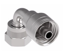 1AA6FRB6.038 Aeroquip By Danfoss | 1 & 2 Wire TTC Female ORS Swivel 90° Short Drop Elbow (FRB) Crimp Fitting | -06 Female O-Ring Face Seal Swivel X -06 Hose Barb | Steel -Hose Ware House 1AA FRB Danfoss Aeroquip Crimp Fitting 3 1 1db61a1c eb43 4dad a650 72fc87a2b77a
