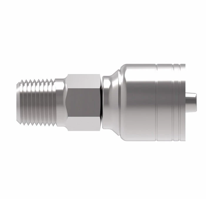 1AA4MP6 Aeroquip By Danfoss | 1 & 2 Wire TTC Male Pipe Crimp Fitting (MP) | -04 Male Pipe X -06 Hose Barb | Steel 2 1AA4MP6 Aeroquip By Danfoss | 1 & 2 Wire TTC Male Pipe Crimp Fitting (MP) | -04 Male Pipe X -06 Hose Barb | Steel - Image 2