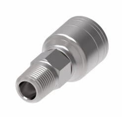 1AA4MP6 Aeroquip By Danfoss | 1 & 2 Wire TTC Male Pipe Crimp Fitting (MP) | -04 Male Pipe X -06 Hose Barb | Steel