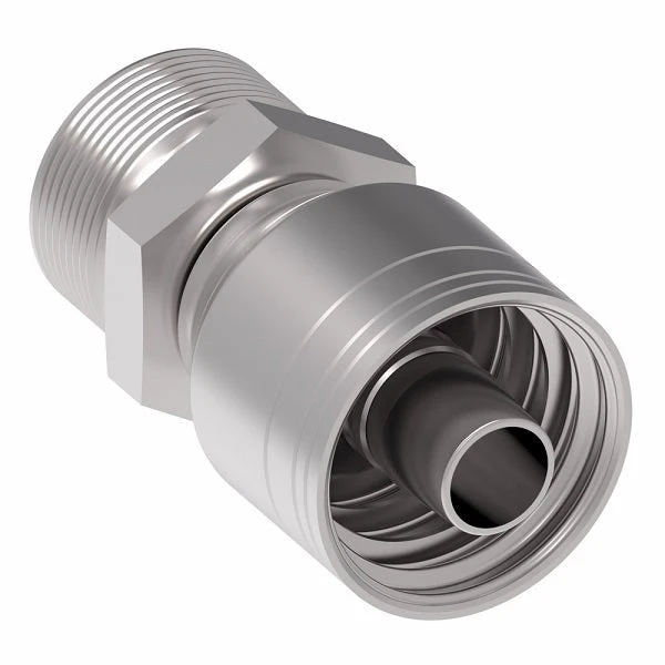 1AA10MR8 Aeroquip By Danfoss | 1 & 2 Wire TTC Male ORS (MR) Crimp Fitting | -10 Male O-Ring Face Seal X -08 Hose Barb | Steel 3 1AA10MR8 Aeroquip By Danfoss | 1 & 2 Wire TTC Male ORS (MR) Crimp Fitting | -10 Male O-Ring Face Seal X -08 Hose Barb | Steel - Image 3