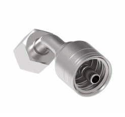 1A6DLA4 Aeroquip By Danfoss | 1 & 2 Wire TTC DKO Female Swivel, Light Duty, 45° Elbow (DLA) Crimp Fitting | L08 Female DKO/DIN X -04 Hose Barb | Steel -Hose Ware House 1A DLA Danfoss Aeroquip Crimp Fitting 3