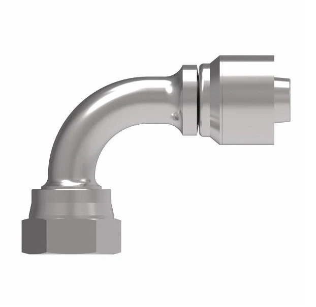 1GA16FRB12 Aeroquip By Danfoss | 1 & 2 Wire OTC Female ORS Swivel 90° Short Drop Elbow (FRB) Crimp Fitting | -16 Female O-Ring Face Seal Swivel X -12 Hose Barb | Steel 2 1GA16FRB12 Aeroquip By Danfoss | 1 & 2 Wire OTC Female ORS Swivel 90° Short Drop Elbow (FRB) Crimp Fitting | -16 Female O-Ring Face Seal Swivel X -12 Hose Barb | Steel - Image 2