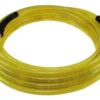 PFE41004TY By Coilhose | Flexeel® Reinforced Hose | 1/4" Hose ID | 3/8" Hose OD | 1/4" Male NPT Reusable Strain Relief Fittings | 100ft | Transparent Yellow | Straight | Polyurethane