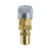 210-SD9 By ZSi-Foster | Quick Disconnect | 210 Series | 1/4" Automatic Socket | 3/8" ID X 11/16" OD | Reusable Hose End | Brass/Steel