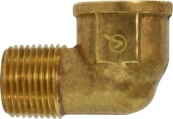 706116-04 By Midland | Lead Free Pipe Fitting | Short Barstock | 1/4" Female Pipe X 1/4" Male Pipe | Tee | 90° Street Elbow | Replaces: 28157SLF