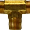 28291 By Midland | Forged All | 1/4" Male NPTF X 1/4" Male NPTF X 1/4" Male NPTF | Tee | Brass