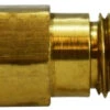 28340 By Midland | Long Extension | D.O.T. Approved | 1/4" Female NPTF X 1/4" Male NPTF | 2-1/16" Length | Straight | Adapter | Brass