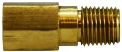 28340 By Midland | Long Extension | D.O.T. Approved | 1/4" Female NPTF X 1/4" Male NPTF | 2-1/16" Length | Straight | Adapter | Brass