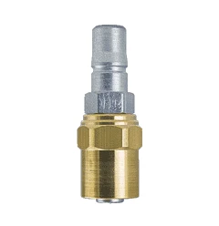 2LPP17 By ZSi-Foster | Quick Disconnect | 2FRL Series | 3/8" Plug | 1/2" ID X 15/16" OD | Reusable Hose End | Steel