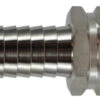 30033SS By Midland | Garden Fitting | Female Only | 5/8" Hose Barb X 3/4" Female GHT | 316 Stainless Steel