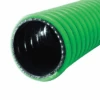 3045-0400-100 By Jason Industrial | 3045 Series | Drop Hose For Suction & Delivery Of Gasoline, Alternative Fuels | S-omega | 65 PSI | 4" ID | 4.83" OD | Green/Black | Polyurethane | 100ft