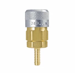310-4704 By ZSi-Foster | Quick Disconnect | 310 Series | 5/16" Automatic Socket | 5/16" ID | Hose Stem | Brass/Steel