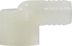 33344W By Midland | Plastic Pipe Fitting | 5/8" Hose ID X 3/4" Female Pipe | 90° Elbow | White Nylon