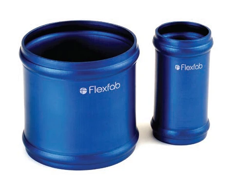 DEA-36519-2750 By FlexFab | Series 36519 | Beaded Connector | 2.75" OD | Blue | 3" Overall Length 1 DEA-36519-2750 By FlexFab | Series 36519 | Beaded Connector | 2.75" OD | Blue | 3" Overall Length