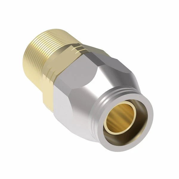 38-190628-20-20 Aeroquip By Danfoss | Male Pipe Super Gem PTFE Reusable Hose Fitting | -20 Male Pipe X -20 Reusable Hose End | Steel & Brass 3 38-190628-20-20 Aeroquip By Danfoss | Male Pipe Super Gem PTFE Reusable Hose Fitting | -20 Male Pipe X -20 Reusable Hose End | Steel & Brass - Image 3