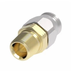 38-190628-20-20 Aeroquip By Danfoss | Male Pipe Super Gem PTFE Reusable Hose Fitting | -20 Male Pipe X -20 Reusable Hose End | Steel & Brass