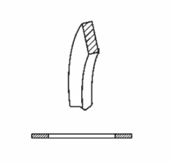 40IT400 Dixon Valve 4" Sanitary PTFE I-Line Gasket - White Virgin