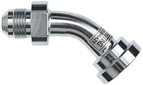 1803-24-24-FG By Brennan Inc. | -24 Male JIC X -24 Flange Code 62 | 45° Elbow | Forged Steel 1 1803-24-24-FG By Brennan Inc. | -24 Male JIC X -24 Flange Code 62 | 45° Elbow | Forged Steel