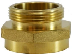 444023 By Midland | Fire Hose Fitting | Hex | 1-1/2" Female NPT X 1-1/2" Male NPSH | Adapter | Brass