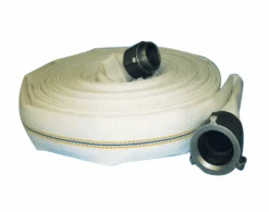 4735-0150-100ERNPS By Jason Industrial | 4735 Series | MSHA Fire Hose Assembly | 300 PSI Serv. Press. | 1-1/2" ID | NPS EXP Ring | White | 100ft
