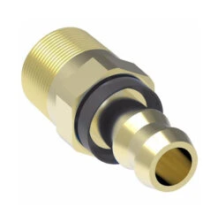 4738-8-8B Aeroquip By Danfoss | Male Pipe Socketless Reusable Hose Fitting | -08 Male Pipe X -08 Push-On Hose Barb | Brass -Hose Ware House 4738 Danfoss Aeroquip Reusable Fitting 3 9af76843 067a 4727 a509 b79fad7a1daf