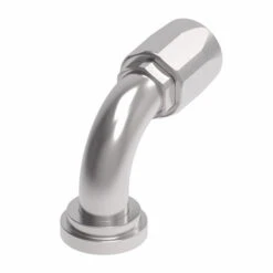 4779-20-24S Aeroquip By Danfoss | SAE Code 61 Split Flange 90° Elbow (SAE J518) 100R5 Reusable Hose Fitting | -20 Code 61 Split Flange X -24 Reusable Hose End | Steel