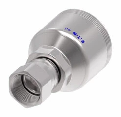 4SA16FJ12 Aeroquip By Danfoss | 4 Wire 4S Female JIC/37° Swivel (FJ) Crimp Fitting | -16 Female JIC/37° Swivel X -12 Hose Barb | Steel