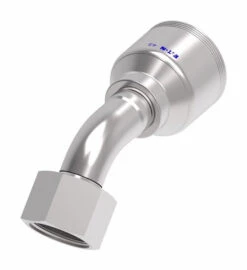 4SA12FRA12 Aeroquip By Danfoss | 4 Wire 4S Female ORS Swivel 45° Elbow (FRA) Crimp Fitting | -12 Female O-Ring Face Seal Swivel X -12 Hose Barb | Steel