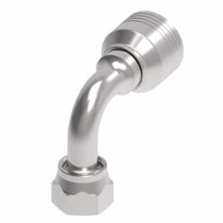 4SA12FRB10 Aeroquip By Danfoss | 4 Wire 4S Female ORS Swivel 90° Short Drop Elbow (FRB) Crimp Fitting | -12 Female O-Ring Face Seal Swivel X -10 Hose Barb | Steel