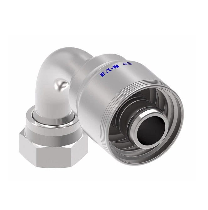 4SA20FRB16 Aeroquip By Danfoss | 4 Wire 4S Female ORS Swivel 90° Elbow (FRB) Crimp Fitting | -20 Female O-Ring Face Seal Swivel X -16 Hose Barb | Steel 3 4SA20FRB16 Aeroquip By Danfoss | 4 Wire 4S Female ORS Swivel 90° Elbow (FRB) Crimp Fitting | -20 Female O-Ring Face Seal Swivel X -16 Hose Barb | Steel - Image 3