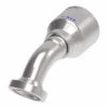 4S20FHA16 Aeroquip By Danfoss | 4 Wire 4S SAE Code 62 Flange 45° Elbow (FHA) Crimp Fitting | -20 Code 62 Flange X -16 Hose Barb | Steel